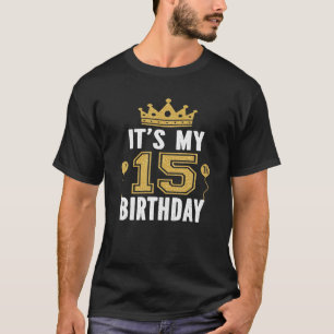 Camiseta Es mi regalo de cumpleaños número 15 chicos de 15 