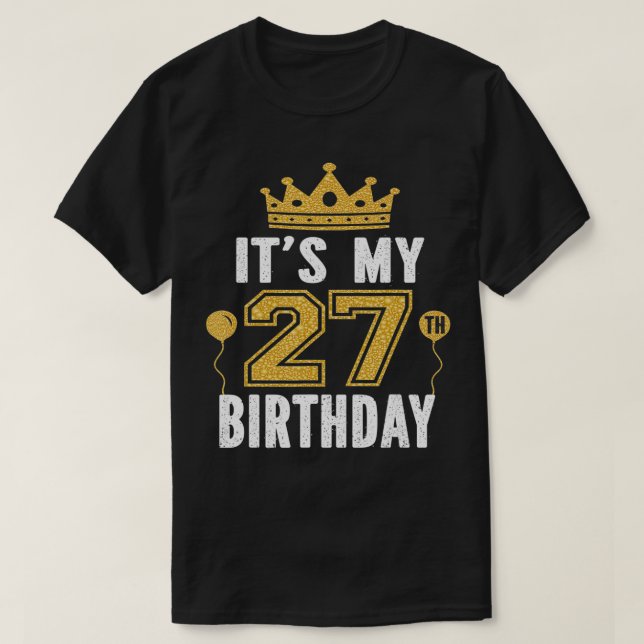 Camiseta Es mi regalo de cumpleaños número 27 para un ancia (Diseño del anverso)