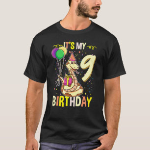 Camiseta Es mi reptil de la serpiente de cumpleaños número