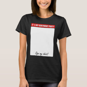 Camiseta Es mi Rótulo de cumpleaños 2