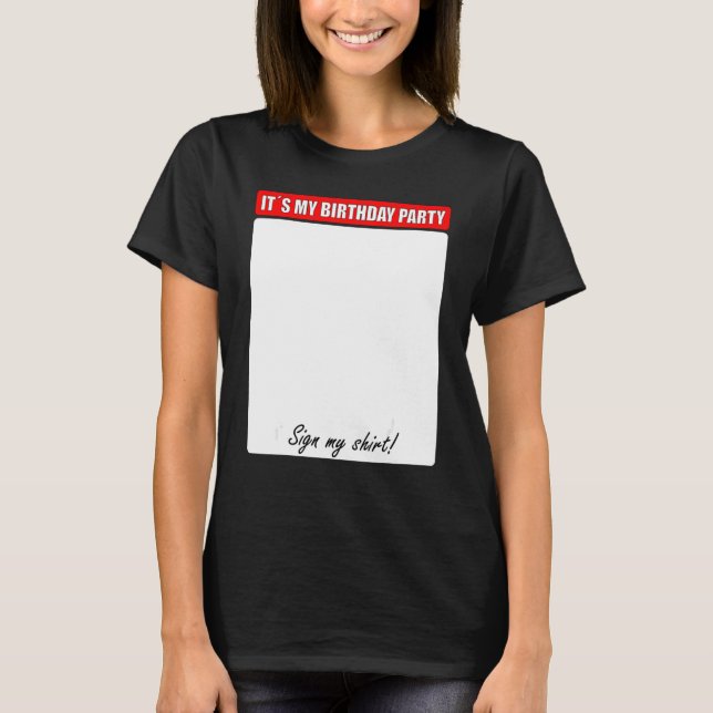 Camiseta Es mi Rótulo de cumpleaños 2 (Anverso)