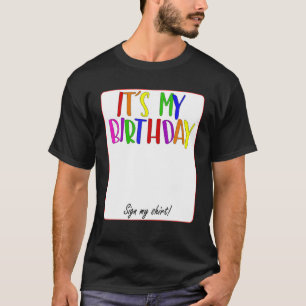 CAMISETA ES MI RÓTULO DE CUMPLEAÑOS MI