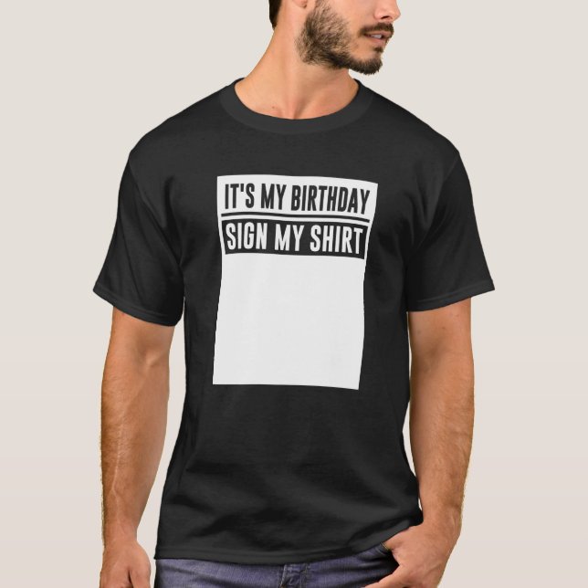 Camiseta Es mi Rótulo de cumpleaños mi gracia (Anverso)
