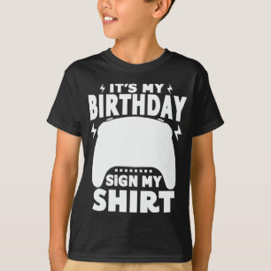 Camiseta Es mi Rótulo de cumpleaños, mi jugador de videojue