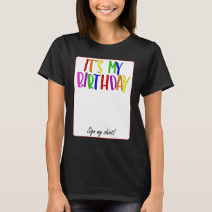 Camiseta Es mi Rótulo de cumpleaños, mis 4 años