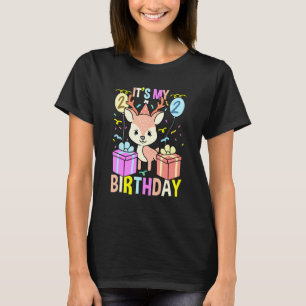 Camiseta Es mi segundo ciervo de cumpleaños