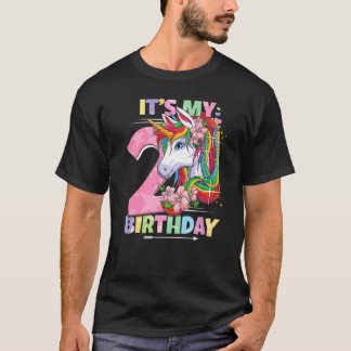 Camiseta Es mi segundo cumpleaños, Chica 2 años 2020 Un