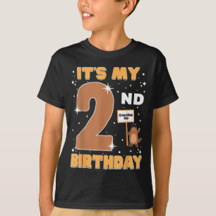 Camiseta Es mi segundo cumpleaños Día de la marmota Niña de