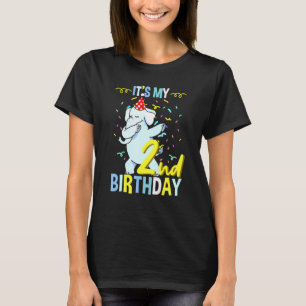 Camiseta Es mi segundo cumpleaños, el elefante Dabbing
