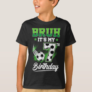 Camiseta Es mi séptimo cumpleaños Chico fanático del deport