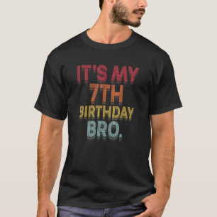 Camiseta Es mi séptimo cumpleaños, hermano, sétimo Fiesta d