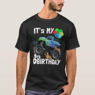 Camiseta Es mi sexto Camión Monstruo de Cumpleaños Bo el 6°