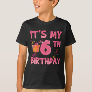 Camiseta Es mi sexto cumpleaños