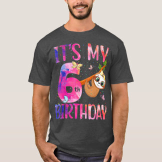 Camiseta Es mi sexto cumpleaños, sexto aniversario, de 6 añ
