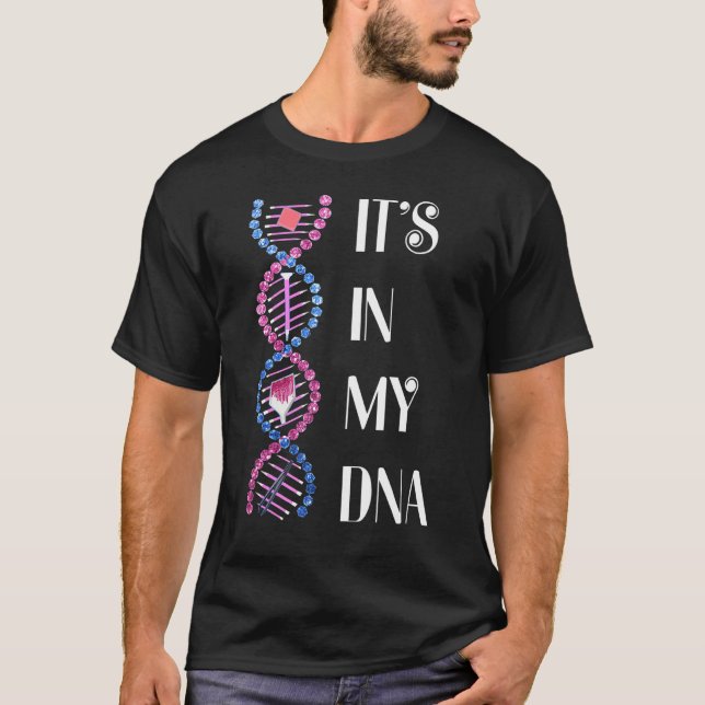 Camiseta Es Mi Tee De Adn Para Pintar Diamantes Abuelo (Anverso)