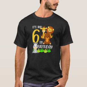 Camiseta Es mi tema de cumpleaños, Safari Jung, cumpleaños