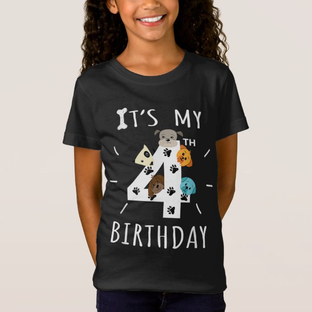 Camiseta Es mi tema del amante de los perros de cumpleaños  (Anverso)