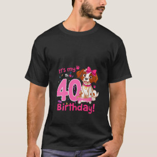 Camiseta Es mi tema del perro Mascota de cumpleaños número