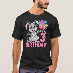 Camiseta Es mi tercer cumpleaños 3 años O