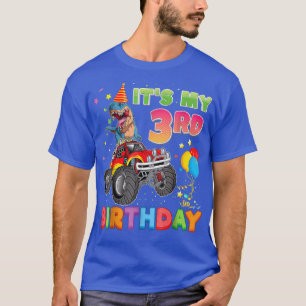 Camiseta Es mi tercer cumpleaños, Monstruo de Dinosaurio C