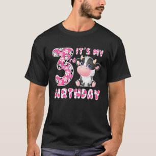 Camiseta Es mi tercer cumpleaños niños de 3 años de edad de