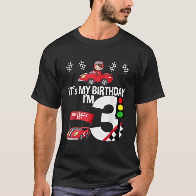 Camiseta Es mi tercer tema de la carrera de cumpleaños Cump (Anverso)