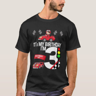Camiseta Es mi tercer tema de la carrera de cumpleaños Cump