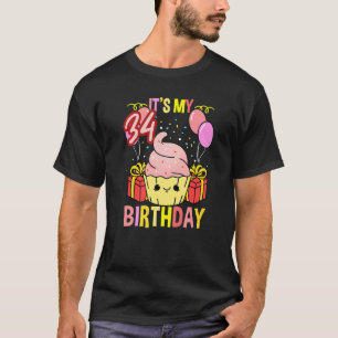 Camiseta Es mi torta de cumpleaños número 34
