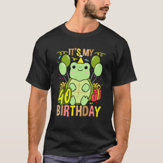 Camiseta Es Mi Tortuga De Cumpleaños 40