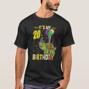 Camiseta Es mi tortuga dulce de cumpleaños número 20