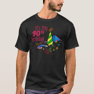 Camiseta Es mi trigésimo cumpleaños (los gorras del fiesta)