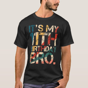 Camiseta Es mi undécimo cumpleaños hermano Fiesta 11 años H
