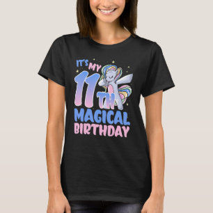 Camiseta Es mi undécimo cumpleaños mágico: Unicornio