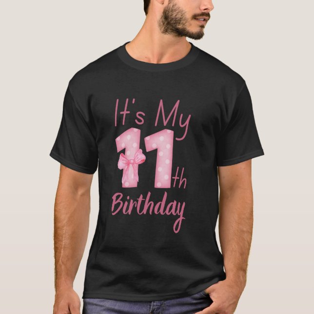 Camiseta Es mi undécimo cumpleaños número 11 de la Coqueta  (Anverso)