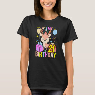 Camiseta Es mi venado de cumpleaños número 21