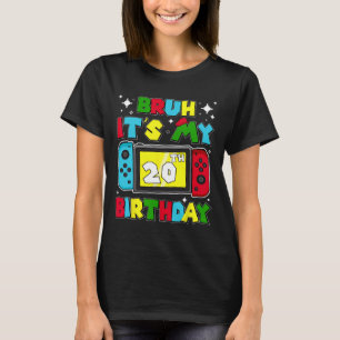 Camiseta Es mi videojuego de cumpleaños número 20 20 años C
