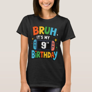 Camiseta Es mi videojuego de cumpleaños número 9 para niños