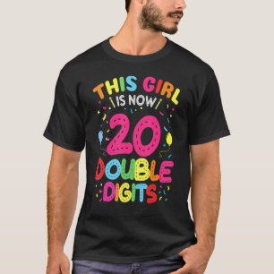 Camiseta Es mi vigésimo cumpleaños 2002, este Chica tiene 2