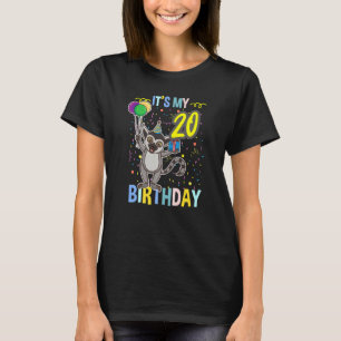 Camiseta Es mi vigésimo cumpleaños Lemur