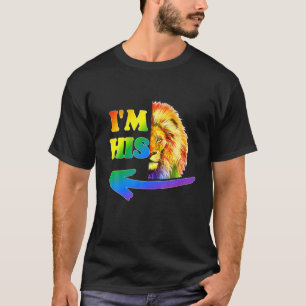 Camiseta Es mío, soy su pareja gay, león arcoiris, valle LG