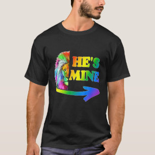Camiseta Es mío, soy su pareja gay, león arcoiris, valle LG