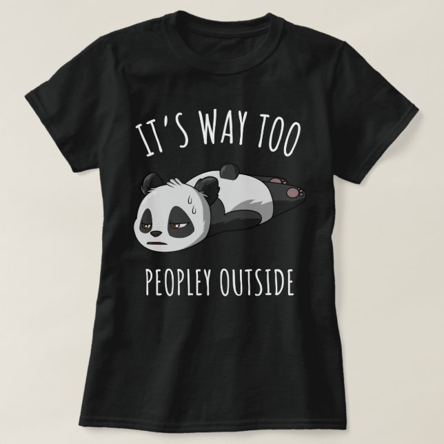 Camiseta Es muy popular fuera de Panda Pullover Hoodie (Diseño del anverso)