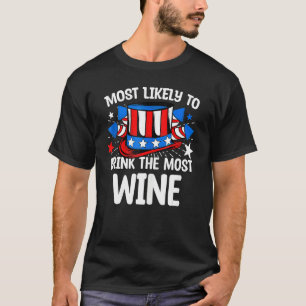 Camiseta Es Muy Probable Que Beba La Mayor Fama De Vino Del