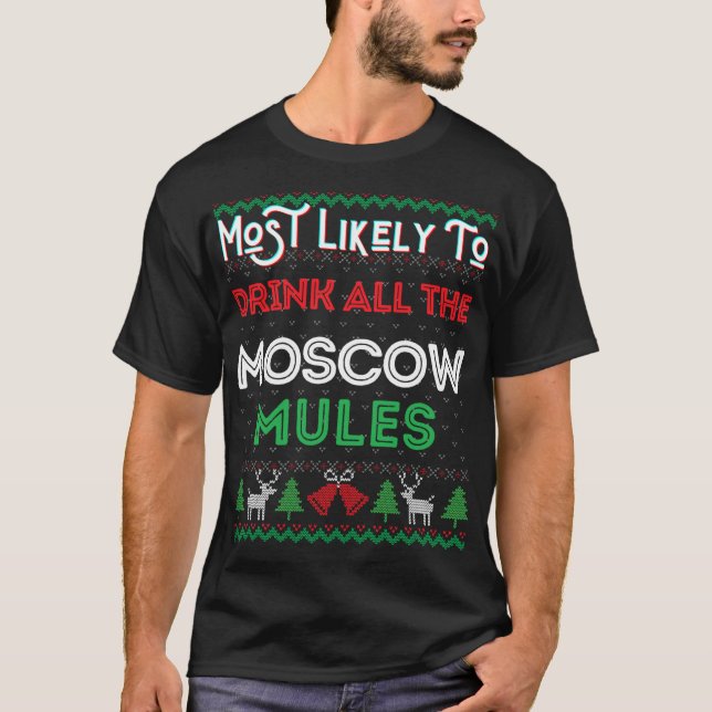 Camiseta Es Muy Probable Que Beban Todas Las Famosas Navida (Anverso)