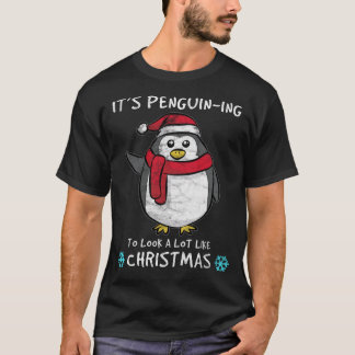 Camiseta Es navidad del Pingüino-ing