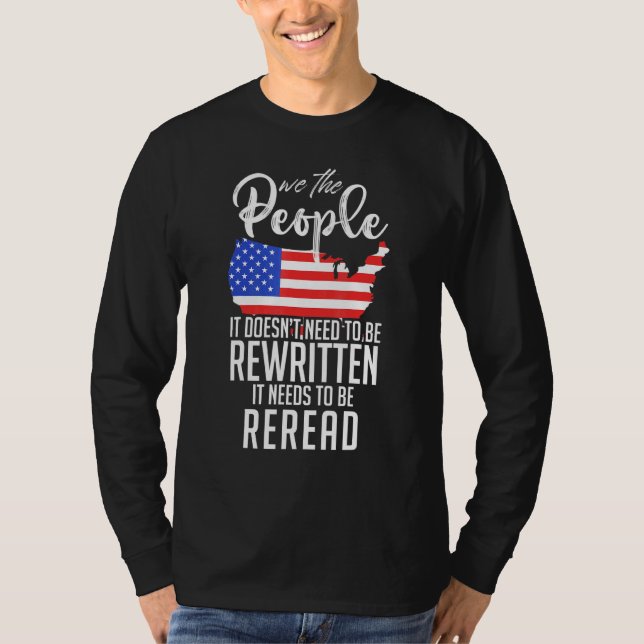 Camiseta Es Necesario Leer De Nuevo Nosotros, El Pueblo Pat (Anverso)