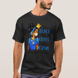 Camiseta Es negra, es una reina, es una mujer negra de la m