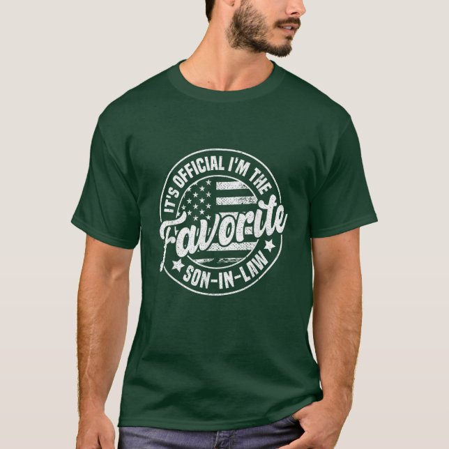 Camiseta Es oficial que soy el favorito gracioso de los sue (Anverso)