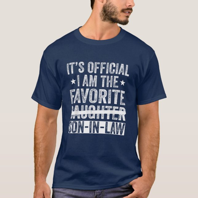 Camiseta Es oficial que soy el favorito gracioso de los sue (Anverso)