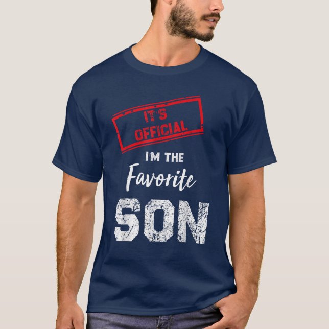 Camiseta Es oficial que soy el hijo favorito (Anverso)
